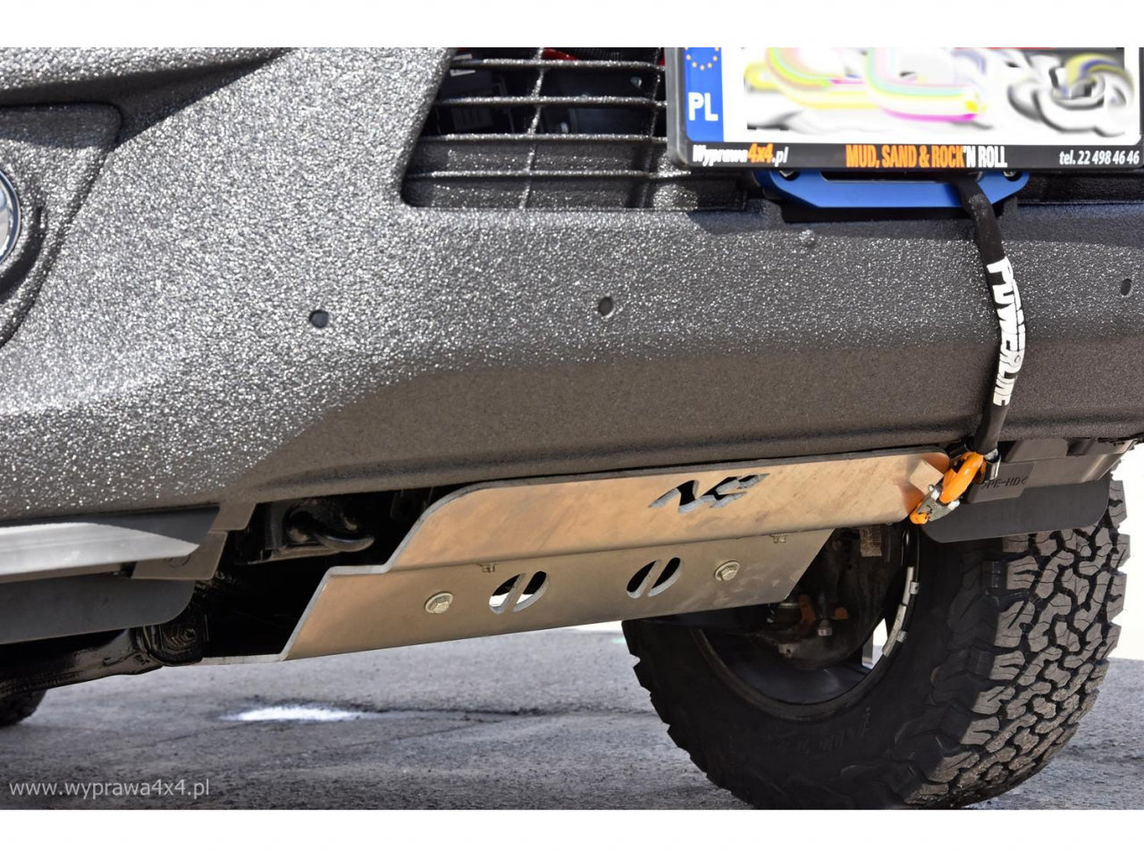Ski de protection boîte de transfert en aluminium de 8mm pour Iveco Daily 4x4 07/2014-10/2019 N4-Offroad sur Xperts4x4 Accessoires 4x4 Off-Road