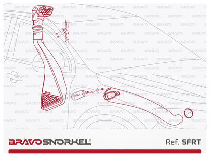 Snorkel Bravo 4x4 - Ford Ranger Raptor 2018-2022 sur Xperts4x4 Accessoires 4x4 Off-Road