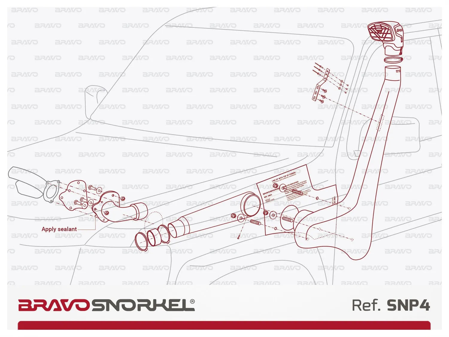 Snorkel Bravo 4x4 - Nissan Patrol Y61 sur Xperts4x4 Accessoires 4x4 Off-Road