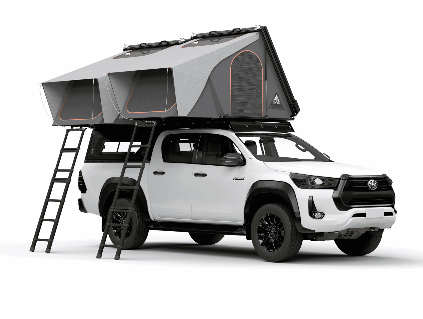 Tente de Toit Alu-Cab "RT-2S" - 2 Personnes | Coque Alu Compacte sur Xperts4x4 Accessoires 4x4 Off-Road