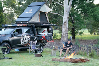 Tente de toit BOSS avec barres de toit  Campboss 4x4  2330mm x 1480mm sur Xperts4x4 Accessoires 4x4 Off-Road