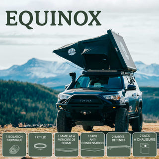 Tente de Toit EQUINOX 2 Places Go Overland Canada – Aluminium sur Xperts4x4 Accessoires 4x4 Off-Road