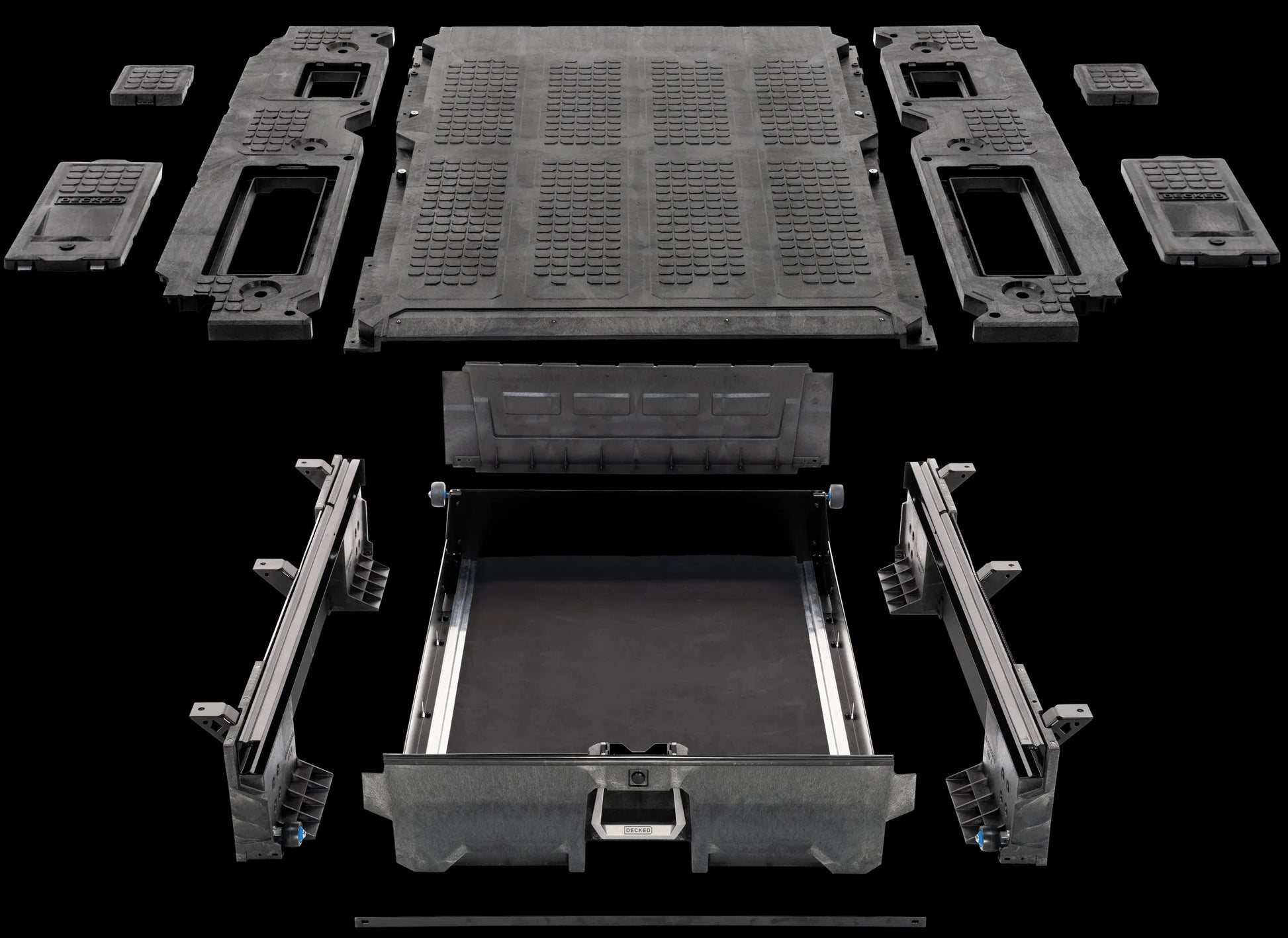 Systeme Tiroirs de Rangement | DECKED | Tiroirs pour Extra Cab sur Xperts4x4 Accessoires 4x4 Off-Road