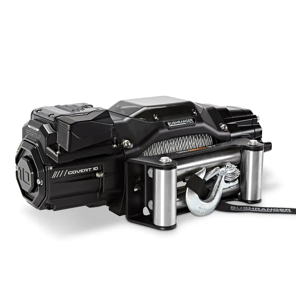 Treuil COVERT 10 Bushranger | 12V | 4536 KG | Acier sur Xperts4x4 Accessoires 4x4 Off-Road
