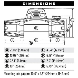 Treuil WARN VR-EVO 8-S  3.6T  Corde Synthétique  12V sur Xperts4x4 Accessoires 4x4 Off-Road