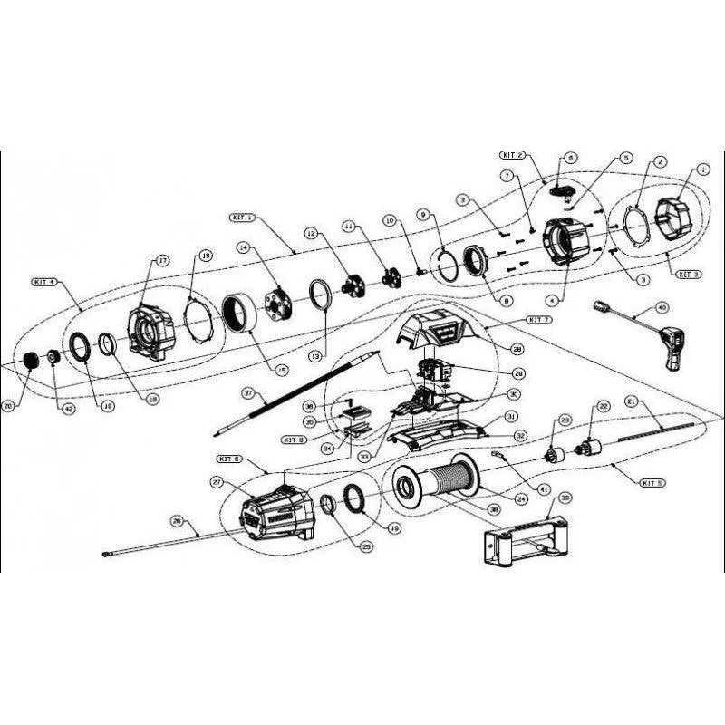 Treuil WARN ZEON 8S 3,6T - Câble Synthétique Haute Performance sur Xperts4x4 Accessoires 4x4 Off-Road