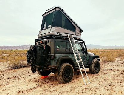 Tente de toit Space EVO S/M/XL - James Baroud - ouverture portefeuille sur Xperts4x4 Accessoires 4x4 Off-Road